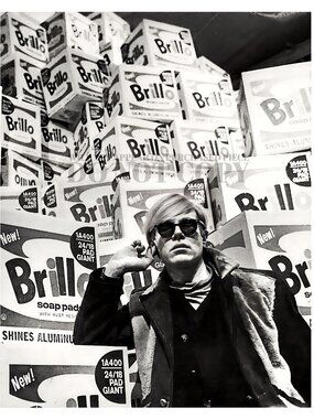 Andy Warhol Photograph 8 X 10 | RARE 1968 Brillo Portrait | Photo | Poster Art
